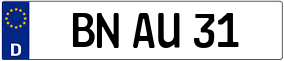 Trailer License Plate